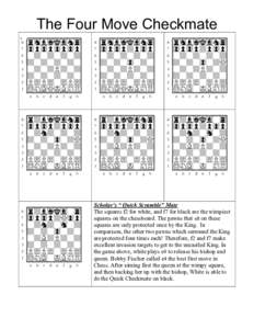 The Four Move Checkmate CuuuuuuuuC (rhb1kgn4} 70p0p0p0p} 6wdwdwdwd} 5dwdwdwdw}