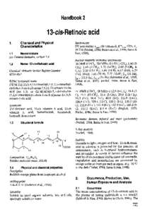 Handbookcis-Retinoic acid 1.  Chemical and Physical