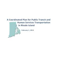 A Coordinated Human Services Transportation Plan for Rhode Island 2012