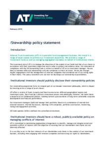 Stewardship Policy Statement ati