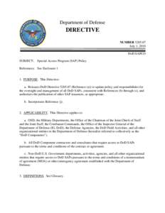 DoD Directive[removed], July 1, 2010