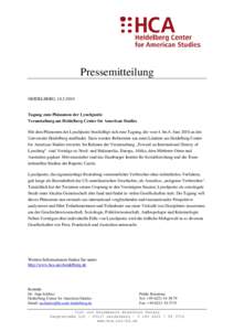    Pressemitteilung HEIDELBERG, Tagung zum Phänomen der Lynchjustiz