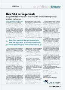 Regulation  co-publishingfeature New SRA arrangements