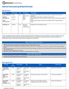 Microsoft Word - Internet Broadcasting Ad Specifications10.16.doc