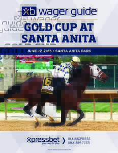 GOLD CUP AT SANTA ANITA JUNE 27, 2015 • SANTA ANITA PARK 866.88XPRESS)