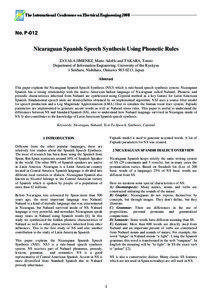The International Conference on Electrical Engineering[removed]First page Template