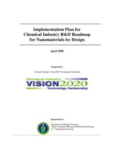 Microsoft Word - ChemInd Nanotech Impl Plan 9May06.doc