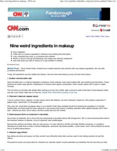 Nine weird ingredients in makeup - CNN.com