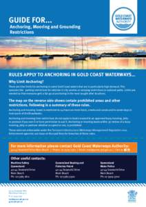 Gold Coast Waterways Authority area of responsibility map