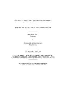 UNITED STATES PATENT AND TRADEMARK OFFICE ____________ BEFORE THE PATENT TRIAL AND APPEAL BOARD ____________ HOLOGIC, INC., Petitioner
