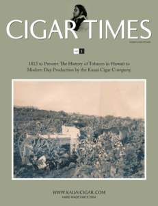 complimentary NOto Present. The History of Tobacco in Hawaii to