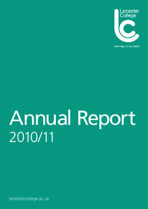 Annual Report[removed]leicestercollege.ac.uk  Our Mission