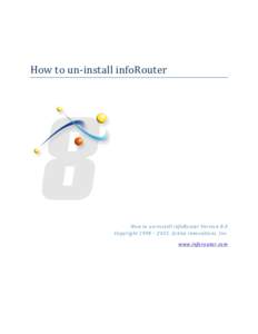   	
   	
   How	
  to	
  un-­‐install	
  infoRouter	
   	
  
