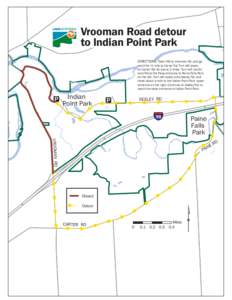 Vrooman Road detour to Indian Point Park DIRECTIONS: Take I-90 to Vrooman Rd. and go south for ½ mile to Carter Rd. Turn left (east) on Carter Rd. for about 2 miles. Turn left (north)