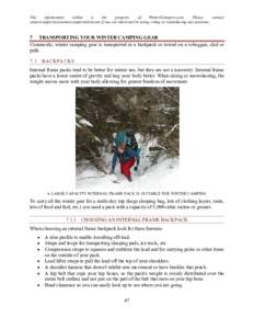 Guide to Winter Camping 2014 Edition