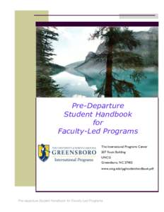Error! No index entries found.  Pre-Departure Student Handbook for Faculty-Led Programs