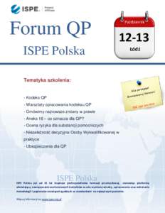 Forum QP  Październik 12-13