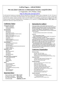 Microsoft Word - CFP-ASIAJCIS2014.doc