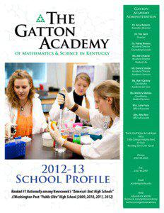 Gatton Academy Administration