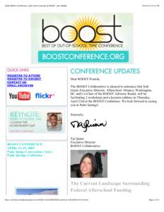 2009 BOOST Conference -Jodi Grant Keynote at BOOST- Just Added  REGISTER TO ATTEND REGISTER TO EXHIBIT CONTACT US EMAIL ARCHIVES