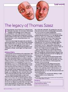 Last word  The legacy of Thomas Szasz F