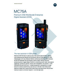 MC75A Premium 3.5G Worldwide Enterprise Digital Assistant (EDA)
