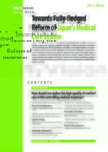 MyVision  NoTowards Fully-fledged Reform of Japan s Medical