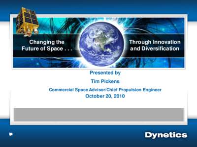 Changing the Future of Space[removed]Through Innovation and Diversification