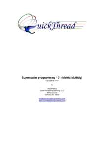 Superscalar programming 101 _parts 1-5_