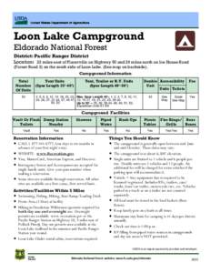 Loon Lake Campground  c Eldorado National Forest