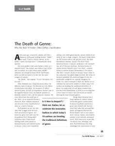 Scot Smith & Jim Blasingame Lori Goodson  The Death of Genre: