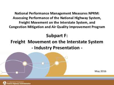 May 11 Freight Industry Webinar Presentations