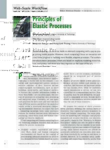 Web-Scale Workflow  Editor: Schahram Dustdar •  Principles of Elastic Processes