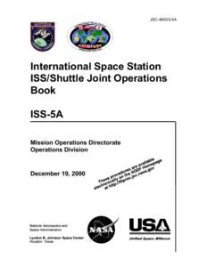 JSC5A  International Space Station ISS/Shuttle Joint Operations Book ISS-5A