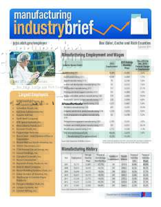 manufacturing  industrybrief jobs.utah.gov/employer