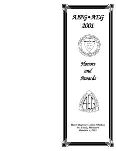 AIPG•AEG 2001 Honors and Awards