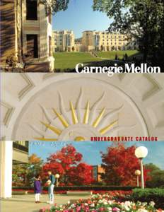 Carnegie Mellon Undergraduate Catalog