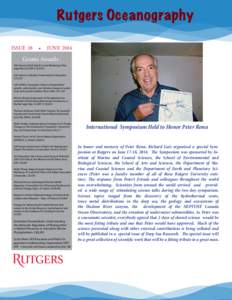 Rutgers Oceanography Issue 18 •  June 2014