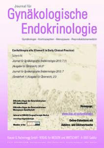 Corifollitropin alfa (Elonva® in Daily Clinical Practice) Schenk M Journal für Gynäkologische Endokrinologie 2013; 7 (1)