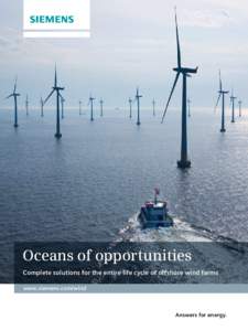Siemens Vattenfall Offshore Windkraftpark Lillgrund