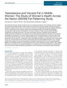 Testosterone and Visceral Fat in Midlife Women: The Study of Womenŉs Health Across the Nation (SWAN) Fat Patterning Study