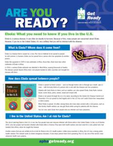 Facts about Ebola in the U.S.