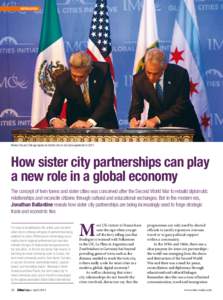 Photo: Chicago SCI  smart Sister cities  Mexico City and Chicago signed an historic city-to-city trade agreement in 2013