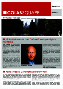 JANUARYNUMBER//41 UT Austin Professor, Luis Caffarelli, wins prestigious Wolf Prize