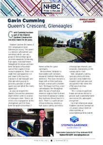 Gavin Cumming Queen’s Crescent, Gleneagles SINGLE HOME CATEGORY