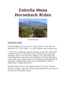 Cebolla Mesa Horseback Rides polyplaid.net[removed]DESCRIPTION: