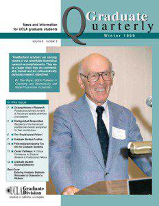 Graduate Quarterly - Winter 1999