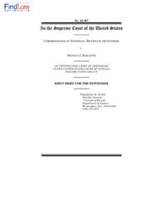 No[removed]In the Supreme Court of the United States COMMISSIONER OF INTERNAL REVENUE, PETITIONER v. SIGITAS J. BANAITIS