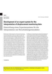 2009_Entwicklung Expertensystem_Development expert system_Geomechanics and Tunnelling_KGro_de_en.pdf