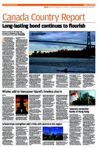 SPECIAL REPORT INSIDE 11-PAGE SPONSORED SECTION IN CO-OPERATION WITH DISCOVERY REPORTS Canada Country Report SOUTH CHINA MORNING POST FRIDAY, MARCH 4, 2011